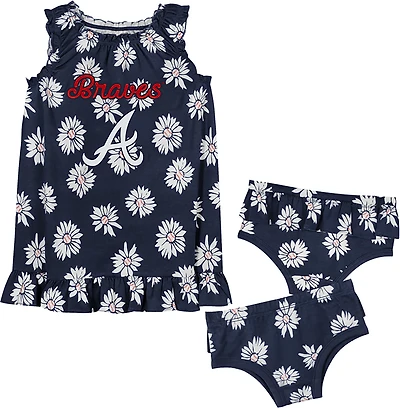 Outerstuff Girls' Atlanta Braves Hop Skip Dress