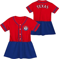 Outerstuff Toddler Girls' Texas Rangers Curveball Jersey Dress