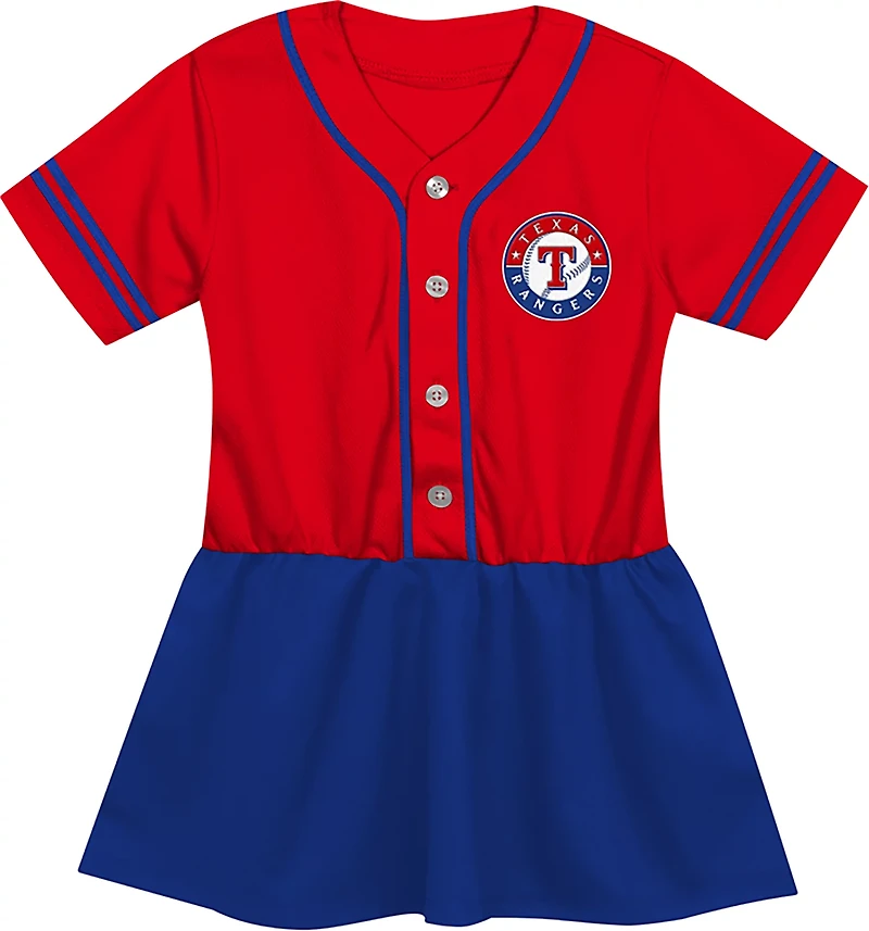 Outerstuff Toddler Girls' Texas Rangers Curveball Jersey Dress