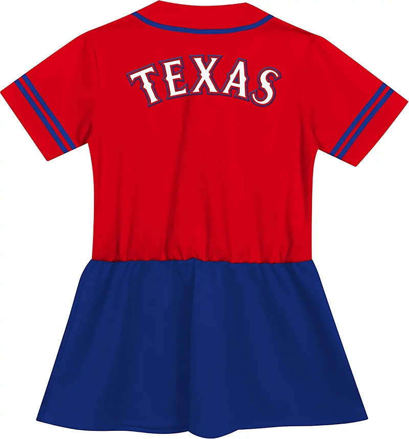 Outerstuff Toddler Girls' Texas Rangers Curveball Jersey Dress