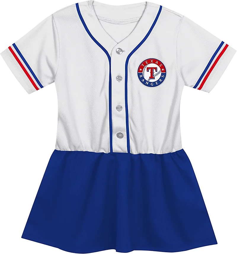 Outerstuff Toddler Girls' Texas Rangers Curveball Jersey Dress