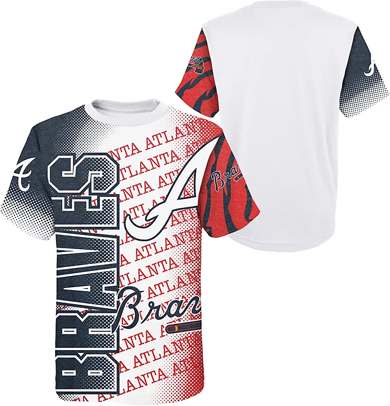 Outerstuff Youth Atlanta Braves Impact Hit Sublimated T-shirt