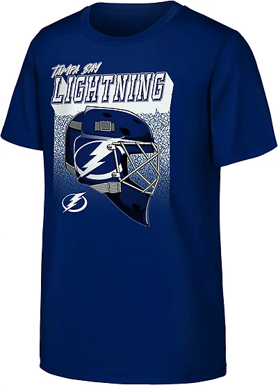 Outerstuff Kids' Tampa Bay Lightning Five Hole Short Sleeve T-shirt