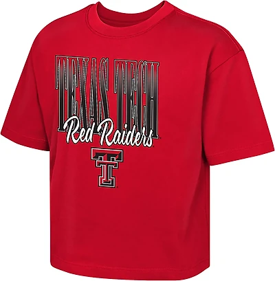 Outerstuff Girls' Texas Tech University Faded Boxy Graphic T-shirt