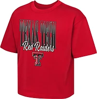 Outerstuff Girls' Texas Tech University Faded Boxy Graphic T-shirt
