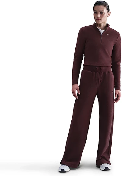 Nike Women's Sportswear Phoenix Plush Long Sleeve Fleece 1/2 Zip Top