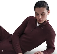 Nike Women's Sportswear Phoenix Plush Long Sleeve Fleece 1/2 Zip Top