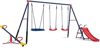 Delta Children FunZone Metal Swing Set