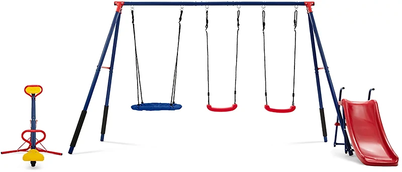 Delta Children FunZone Metal Swing Set