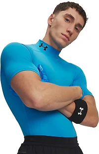 Under Armour Men's HeatGear Compression Mock Short Sleeve Shirt