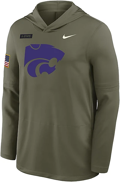 Nike Men's Kansas State University Military Appreciation DF LWT Hoodie