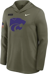 Nike Men's Kansas State University Military Appreciation DF LWT Hoodie