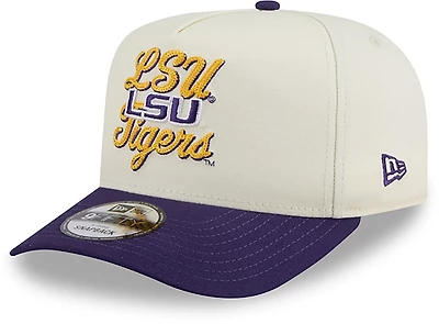 New Era Adults' Louisiana State University Chainstitch Snapback 9FIFTY A-Frame Cap