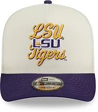 New Era Adults' Louisiana State University Chainstitch Snapback 9FIFTY A-Frame Cap