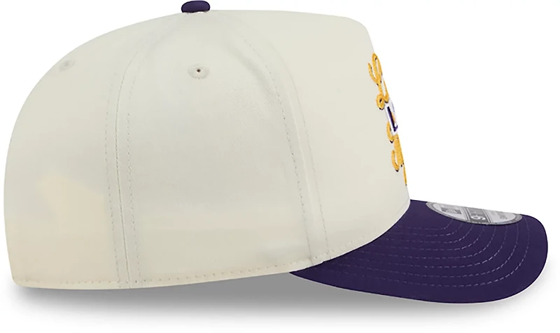 New Era Adults' Louisiana State University Chainstitch Snapback 9FIFTY A-Frame Cap