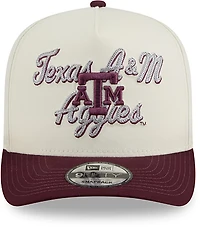 New Era Adults' Texas A&M University Chainstitch Snapback 9FIFTY A-Frame Cap
