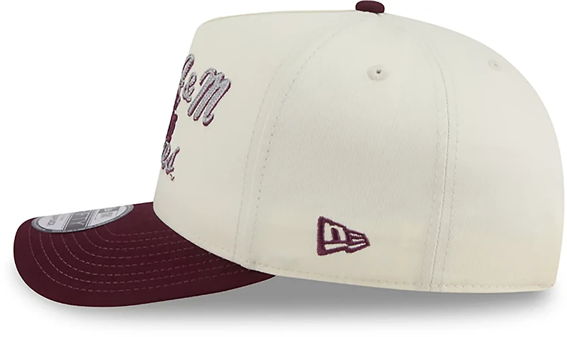 New Era Adults' Texas A&M University Chainstitch Snapback 9FIFTY A-Frame Cap