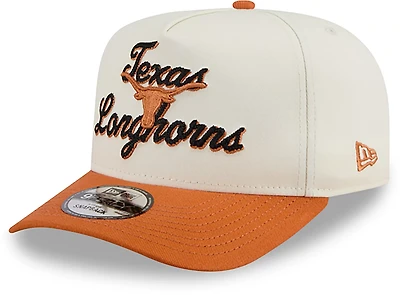 New Era Adults' University of Texas Chainstitch Snapback 9FIFTY A-Frame Cap