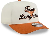 New Era Adults' University of Texas Chainstitch Snapback 9FIFTY A-Frame Cap