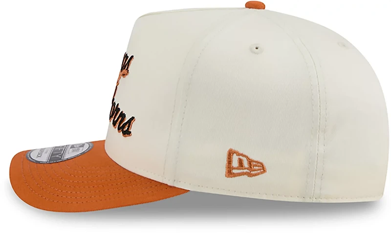 New Era Adults' University of Texas Chainstitch Snapback 9FIFTY A-Frame Cap