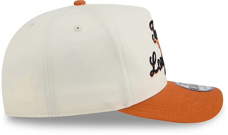 New Era Adults' University of Texas Chainstitch Snapback 9FIFTY A-Frame Cap