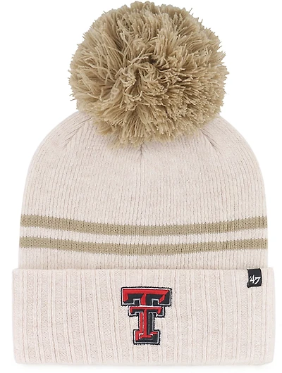 47 Brands Women's Texas Tech Red Raider Latte Cuff Knit Cap