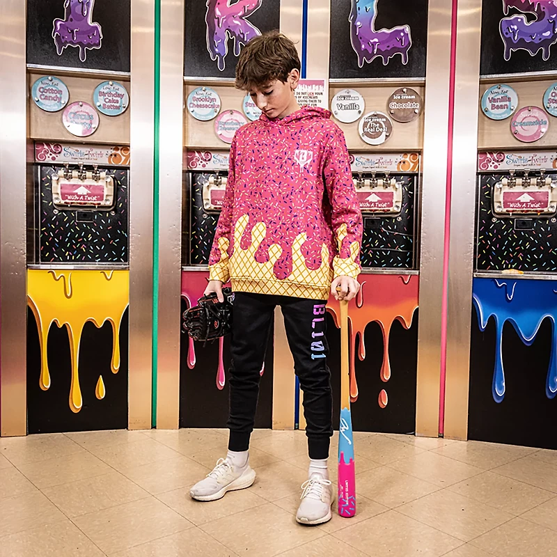 Baseball Lifestyle 101 Youth Ice Cream Hoodie