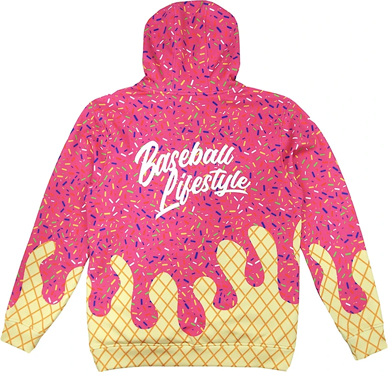 Baseball Lifestyle 101 Adults' Ice Cream Hoodie