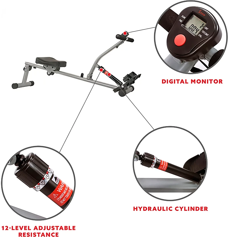 Sunny Health & Fitness SF-RW1205 Rowing Machine