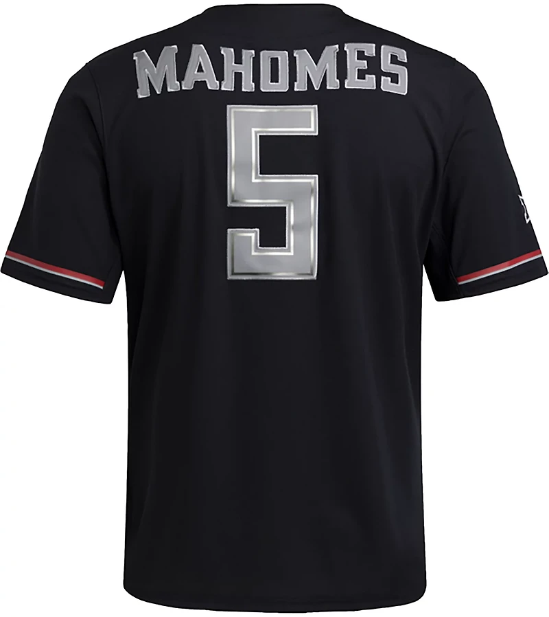 adidas Men's Texas Tech University Patrick Mahomes Strategy Full Button Baseball Jersey