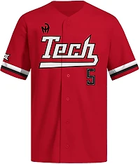 adidas Men's Texas Tech University Patrick Mahomes Strategy Full Button Baseball Jersey