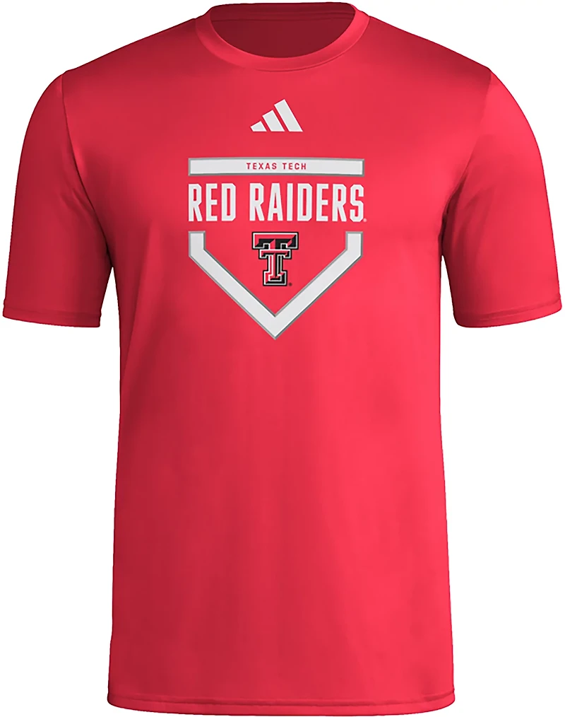 adidas Men's Texas Tech University Patrick Mahomes Locker Home Plate Poly Short Sleeve T-Shirt