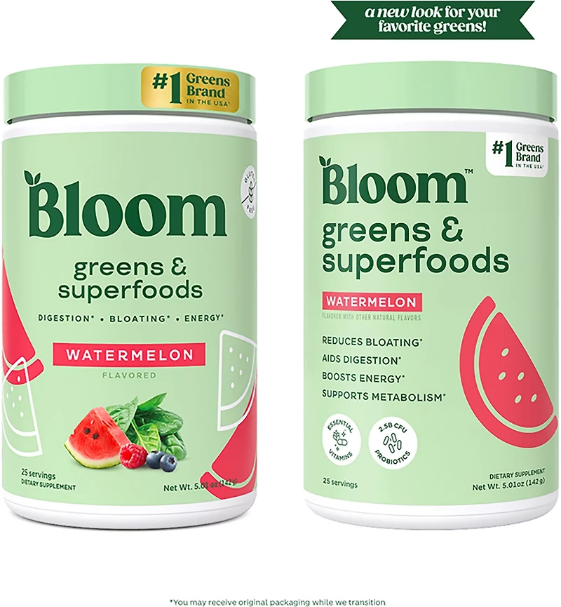 Bloom Nutrition Greens and Superfoods Powder - 25 Servings