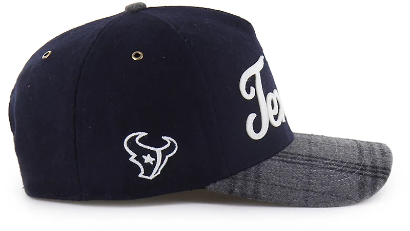 47 Texans Windowpane Plaid Script Hitch Cap