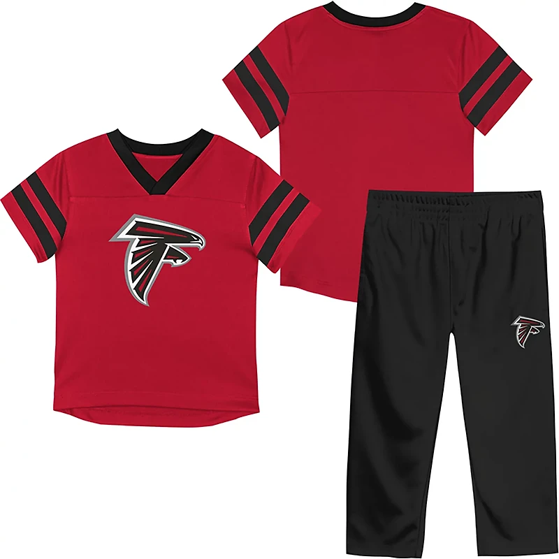 Outerstuff Toddler's Atlanta Falcons Team Logo Redzone Short Sleeve Jersey Set