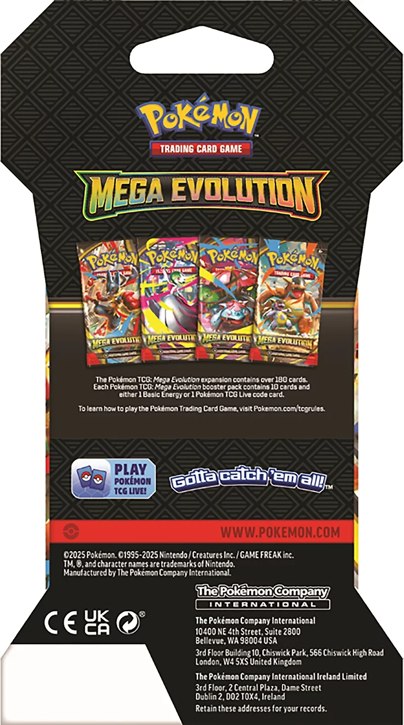 Pokémon TCG Mega Evolutions Sleeved Booster