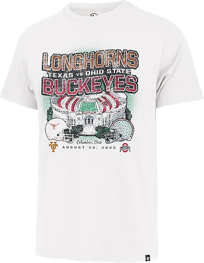 '47 Men's Texas Longhorns vs Ohio State Buckeyes Dueling Matchup Franklin Short Sleeve T-shirt
