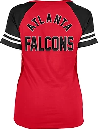New Era Women's Atlanta Falcons Notch Neck Short Sleeve T-Shirt