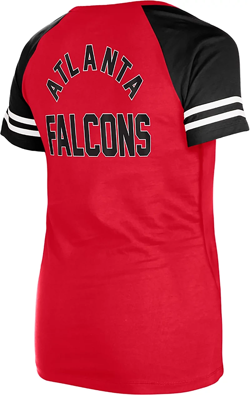 New Era Women's Atlanta Falcons Notch Neck Short Sleeve T-Shirt