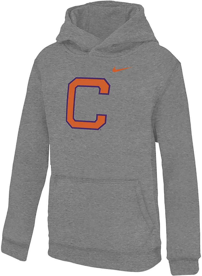 Nike Youth Clemson Mascot Club Fleece Hoodie