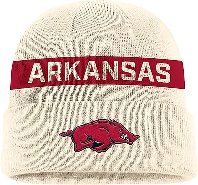 Nike Men's Arkansas Natural School Peak Utility Cuff Beanie