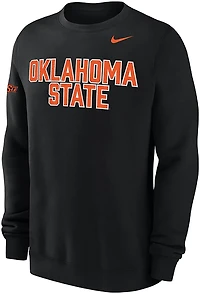 Nike Men's Oklahoma State University Team Fleece Club Crew Sweatshirt