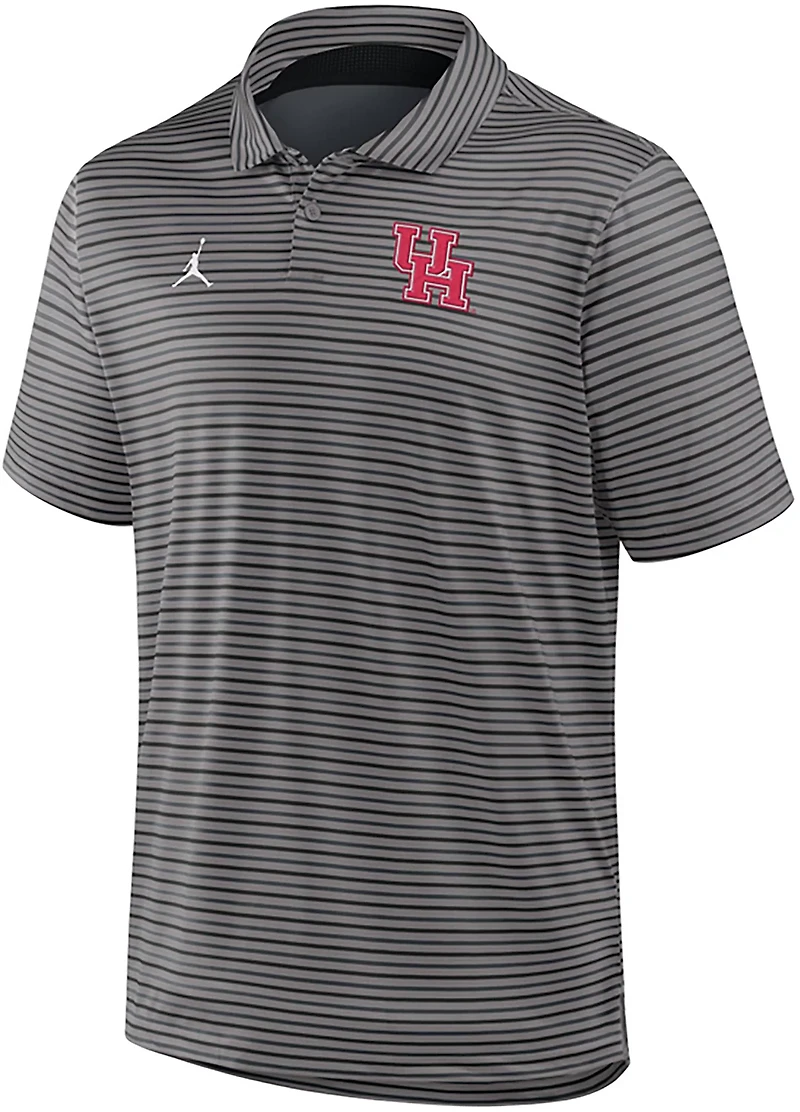 Jordan Men's University of Houston Dri-FIT Stripe Tour Polo Shirt