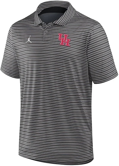 Jordan Men's University of Houston Dri-FIT Stripe Tour Polo Shirt