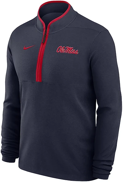 Nike Men's Ole Miss Logo DF Victory 1/4 Zip Pullover
