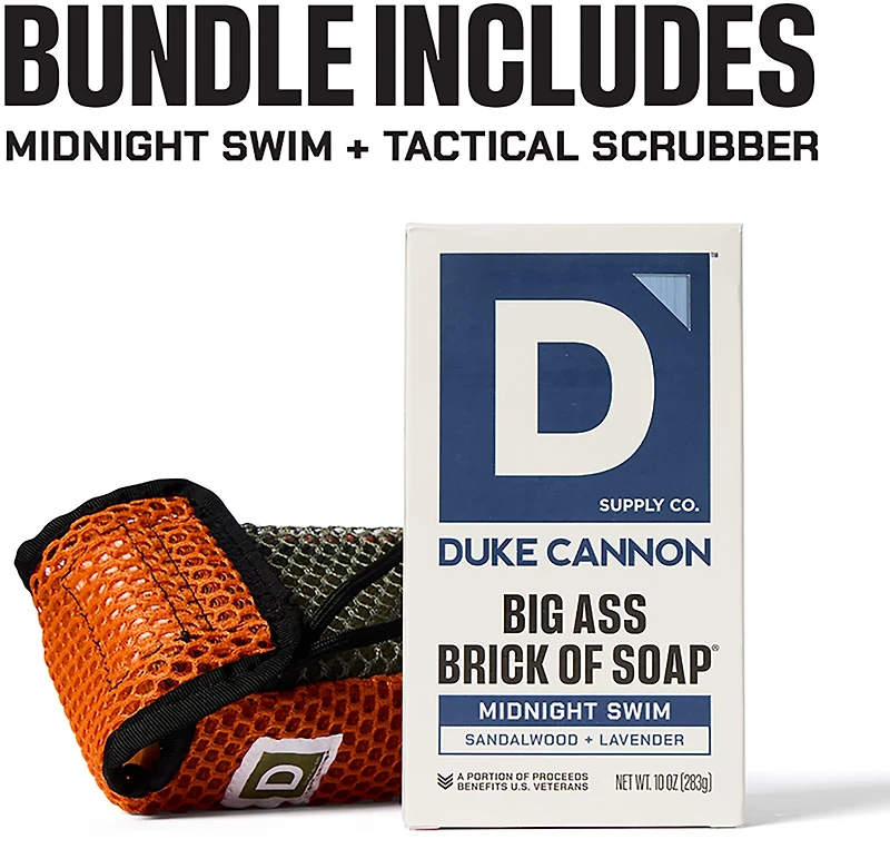 Duke Cannon Midnight Swim Tactical Scrubber Bundle