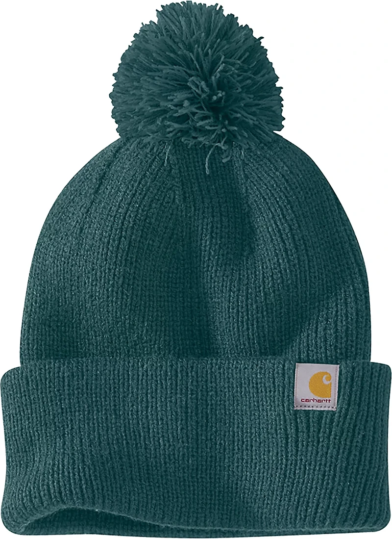 Carhartt Women's Knit Pom-Pom Cuffed Beanie