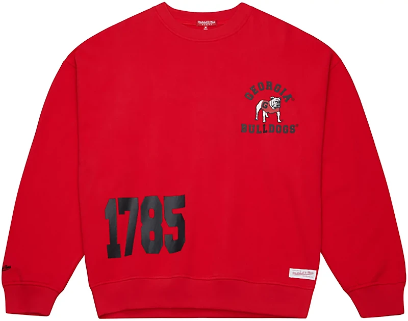 Mitchell & Ness Women's Georgia Bulldogs 4 Hit Long Sleeve Crewneck T-shirt