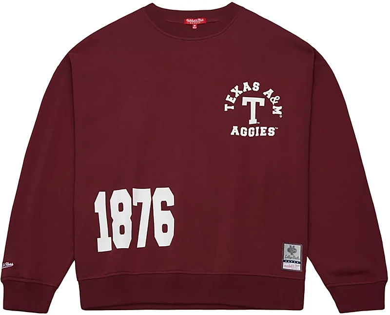 Mitchell & Ness Women's Texas A&M Aggies 4 Hit Long Sleeve Crewneck T-shirt