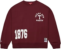 Mitchell & Ness Women's Texas A&M Aggies 4 Hit Long Sleeve Crewneck T-shirt